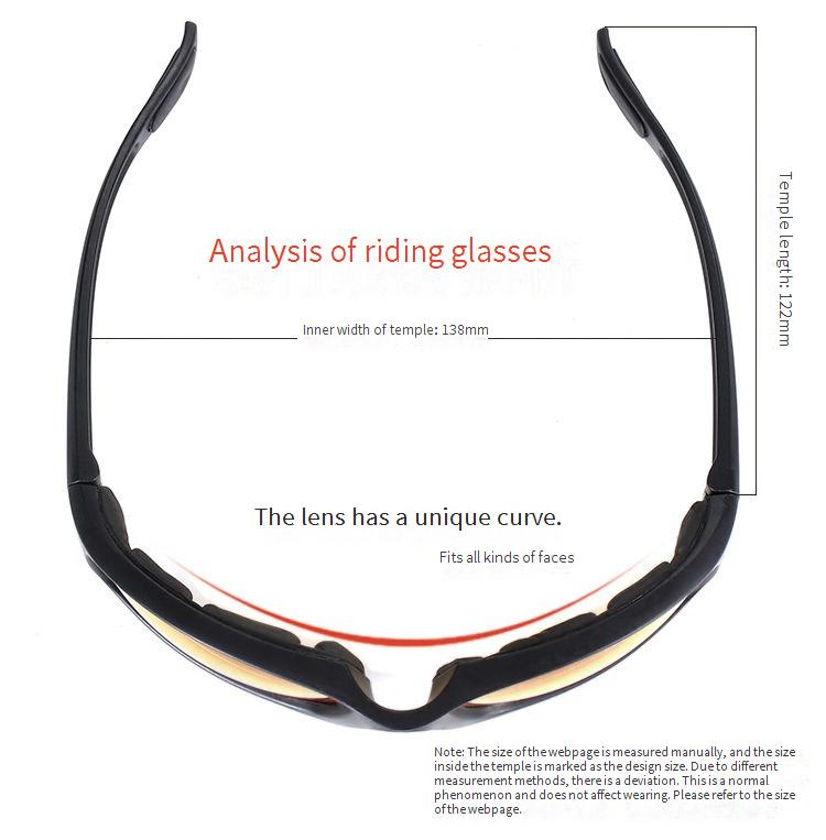 Cycling Motorcycle Goggles UV400 Protective Sports Sunglasses With Foam Padding Anti Fog Windproof Lens For Outdoor Riding Running Skiing_voghion.com