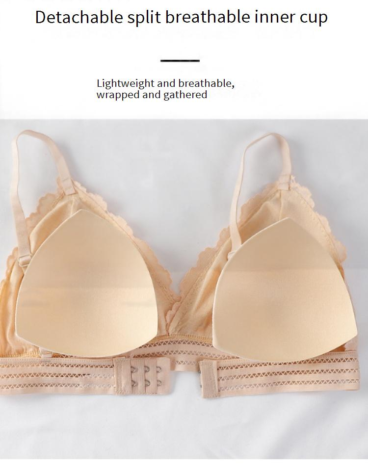 Women's Intimates Beautiful Back Underwear Set Removable Bra Pads Light Breathable Bra And Panties Two Piece Set_voghion.com