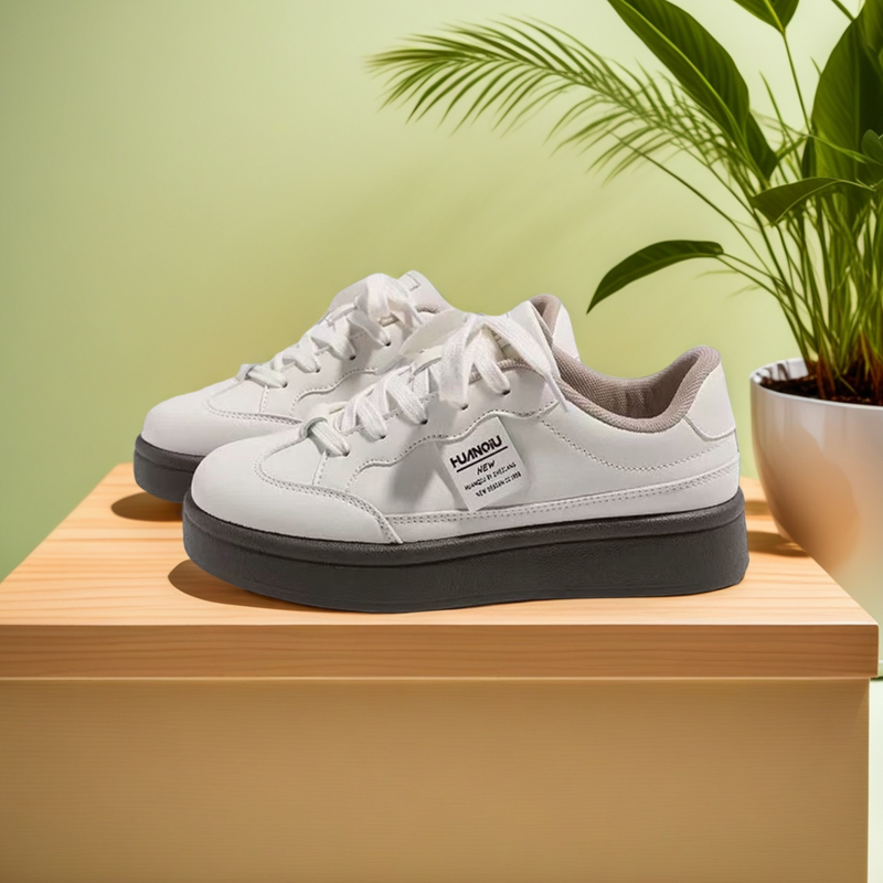 Freizeit-Sneakers mit dicker Sohle für Damen – rutschfeste Komfortschuhe für Schule, Arbeit und Alltag_voghion.com