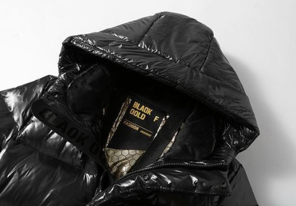Pufferjas voor mannen en vrouwen, lange en halflange glanzende jas met Chinees kaartpatroon, warme winterjas_voghion.com