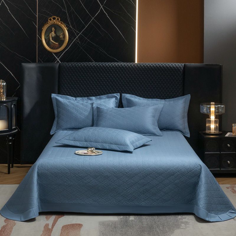 Gesteppte Bettdecke aus reiner Baumwolle, Einzelstück, universell für alle Jahreszeiten, rutschfeste Baumwolle, großes Bettlaken, dreiteiliges Set_voghion.com