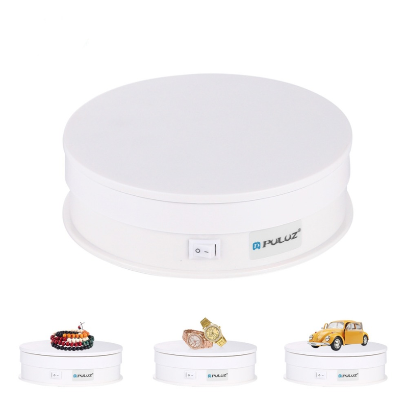 30cm 15cm 360 Degree Electric Rotating Turntable Stand For Photography Automatic Revolving Platform For Images Product Display_voghion.com