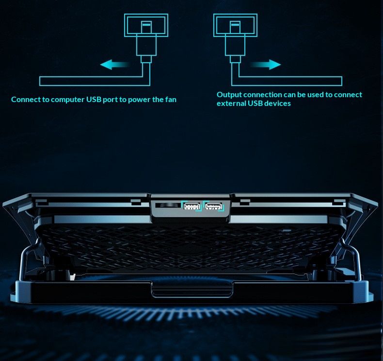 NeoGear NeoGear Cooler Silent Stand For 14-15.6 Inch Laptop Cooling Pad With Fan_voghion.com