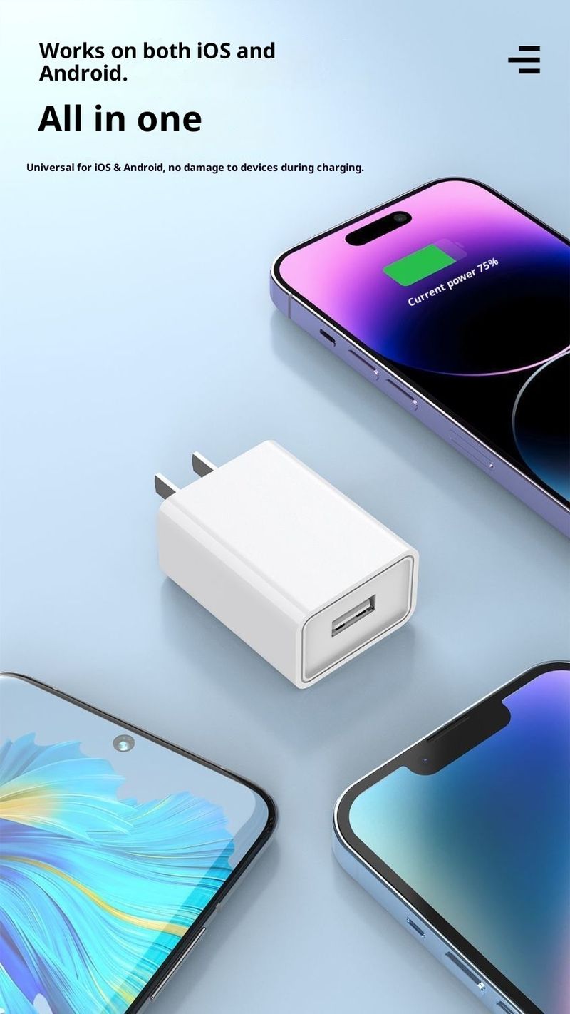 Handy-Ladegerät mit automatischer Abschaltfunktion, kompatibel mit Android- und Huawei-Geräten, Schnelllade-Set für Tablets_voghion.com