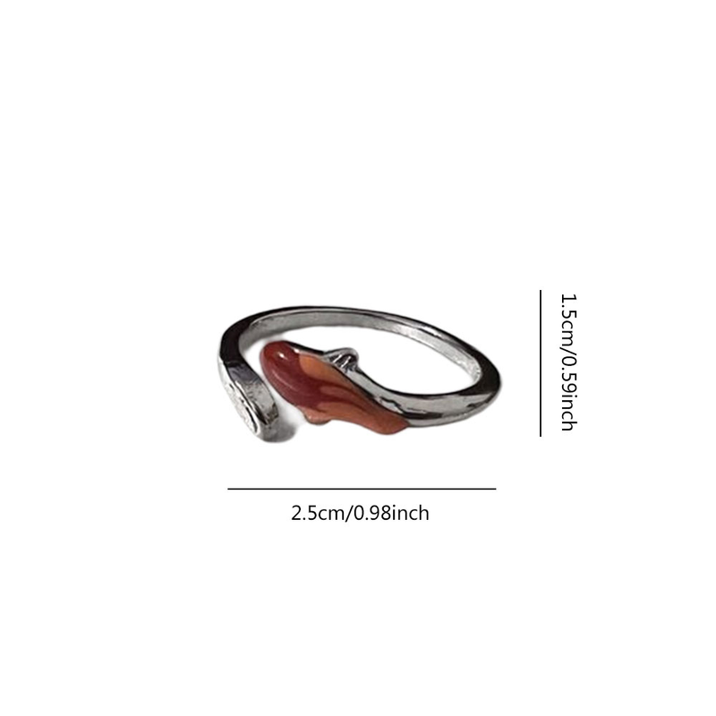 Knitted ring DIY handmade carp ring placement finger tool finger sleeve yarn guide _voghion.com