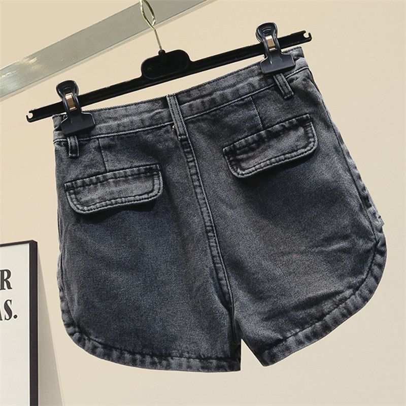 Short en jean de travail pour femme été 2024, nouveau design de niche, taille haute, style fin, jambe large, fille épicée ultra_voghion.com