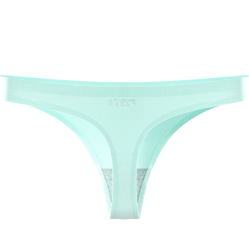 2025e Sexy Underwear Sports Fitness Thong Ice Silk Seamless One-Piece Invisible Fit Low Waist T-Pants Women_voghion.com