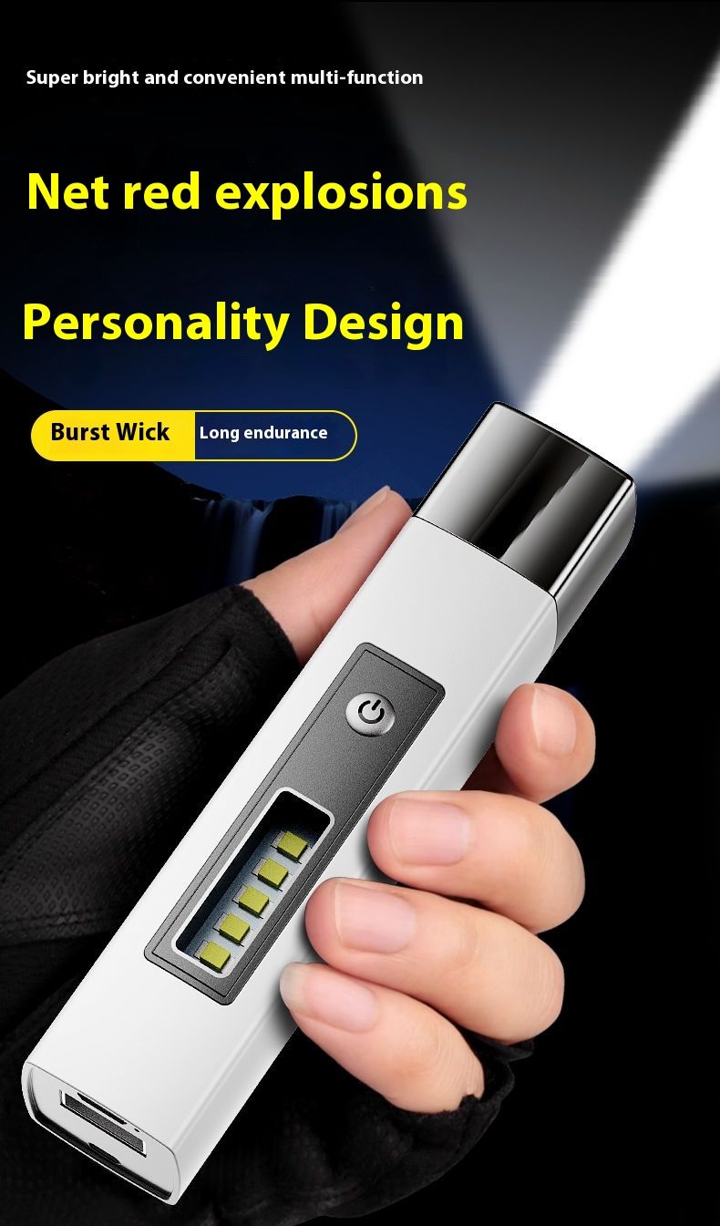 Strong Light Flashlight Rechargeable, Super Bright, Long Range, Home, Outdoor Portable, Multi functional, Waterproof_voghion.com