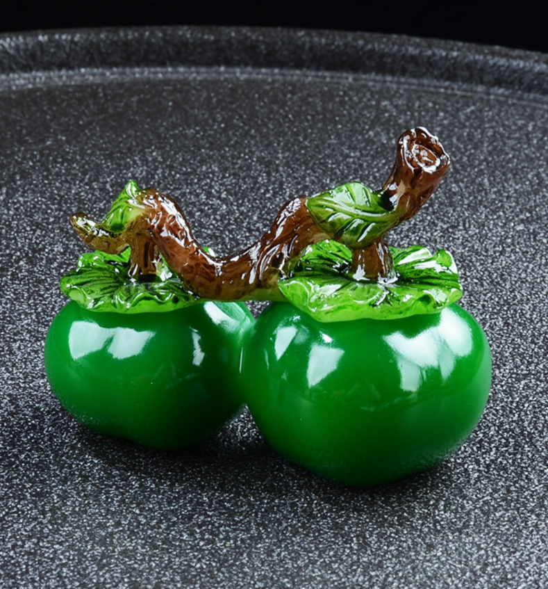 Creative Purple Clay Color-Changing Pet Ornament, Nurturable Persimmon Ruyi Play Decoration, Art Tray Tea Ceremony_voghion.com