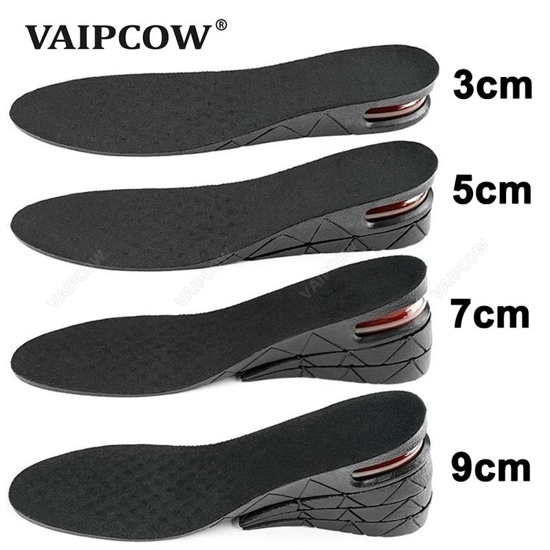1 paire de semelles intérieures invisibles de 3 à 9 cm, coussinets réglables en hauteur pour talons de chaussures, inserts de soutien plus hauts, absorbants_voghion.com