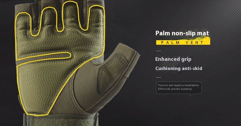Reithalbfinger für Herren Xia Z903 Outdoor Special Forces Combat Training Motorrad Schutz Taktische Handschuhe_voghion.com