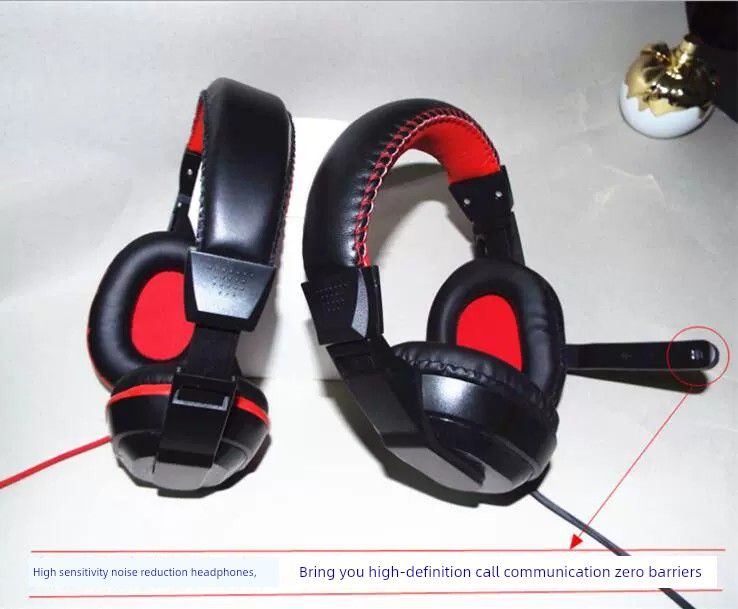 Mesade Internet Cafe con micrófono, altavoz y auriculares para computadora_voghion.com
