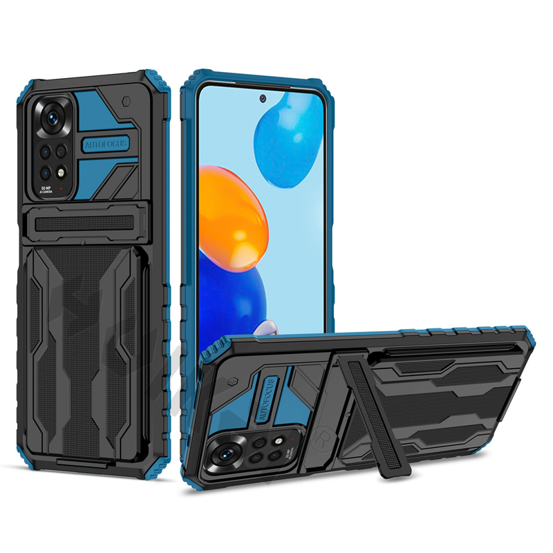 Shockproof Armor Case Fir Xiaomi Redmi Note 11S 11 10 10S 9 Pro Max 11T Poco M4 M3 X3 Pro Anti Shock KickStand Card Slot_voghion.com
