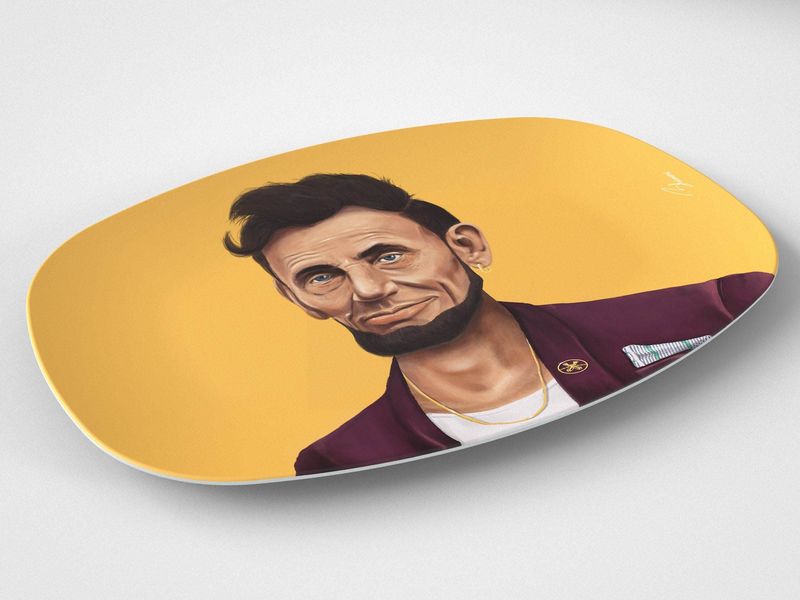 Abraham // 10"x14" Serving Platter // Political Gift Idea_voghion.com