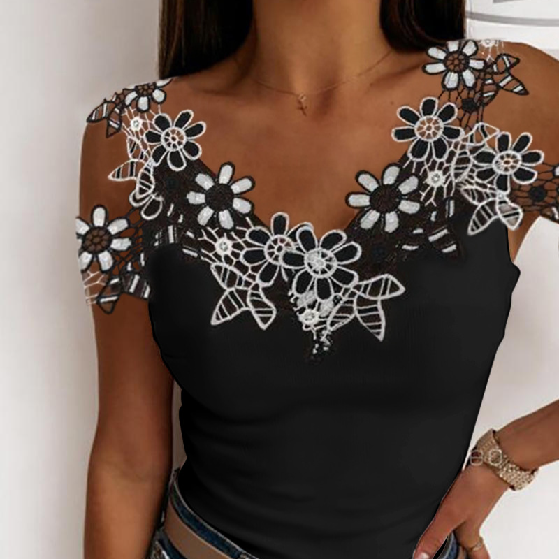 Blusa da donna colorata patchwork di pizzo_voghion.com