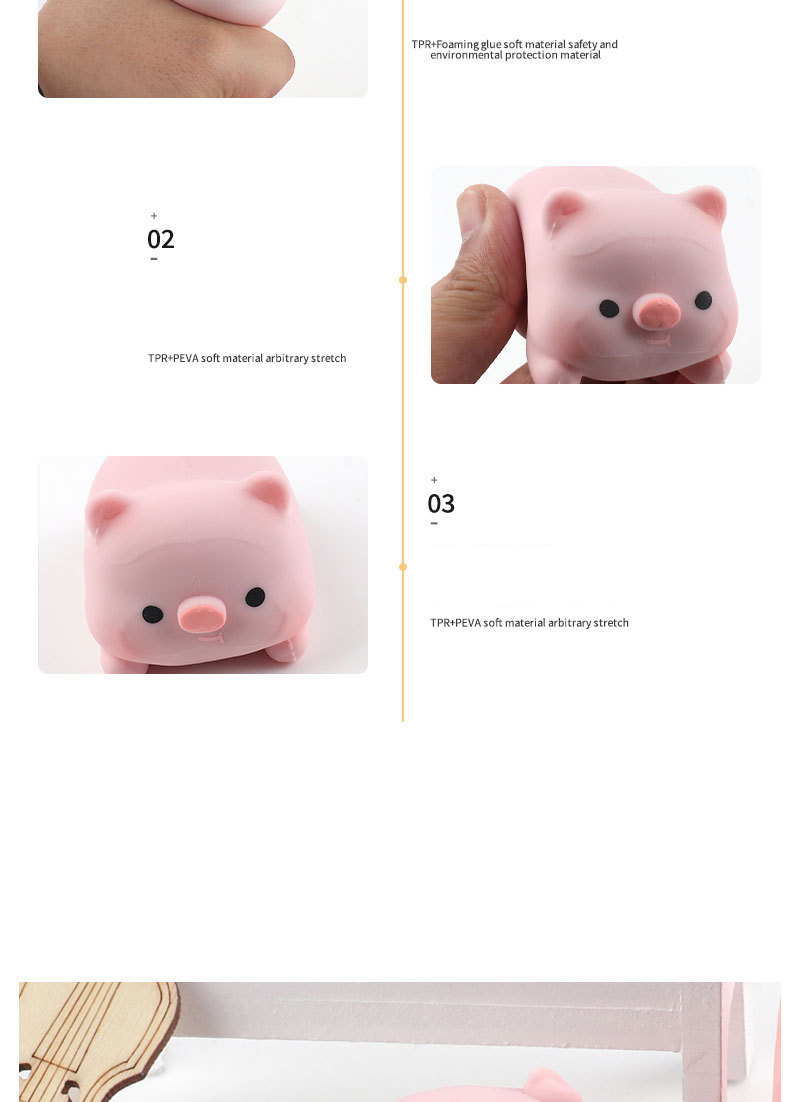 Giocattoli creativi per la decompressione dei bambini Lala Pig che impasta la palla musicale palla di tofu decompressione sfiato artefatto sollievo noia piccolo regalo_voghion.com