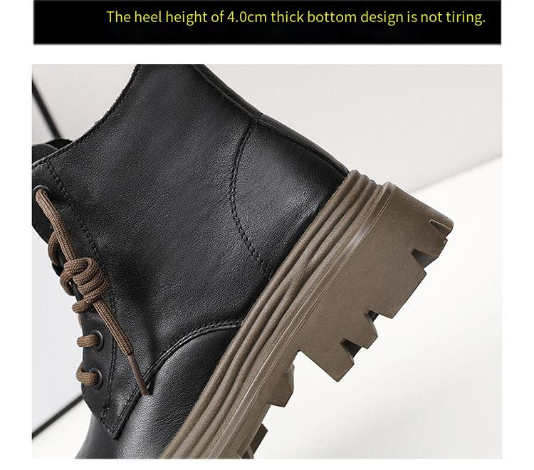 The new fall explosion of British style platform knight ankle boots all work boots_voghion.com