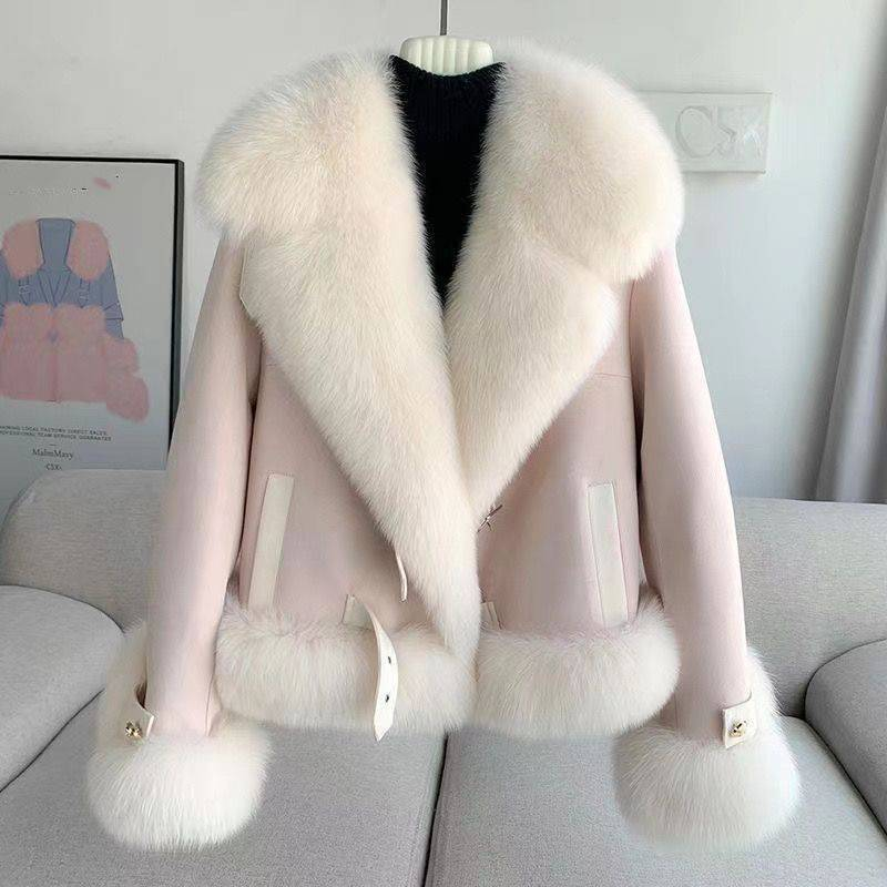 Damenbekleidung Neue Wintermode Lederjacke_voghion.com