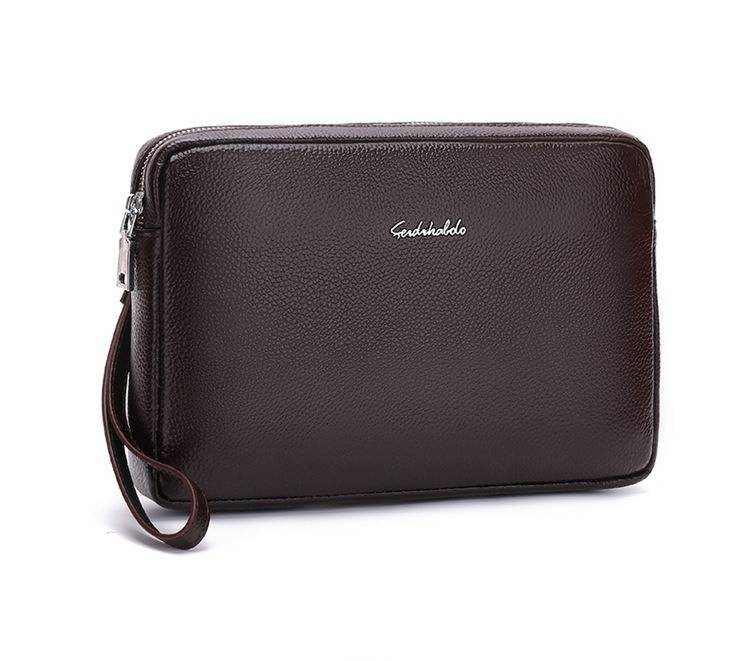 Bolso de mano para hombre, bolso de muñeca, bolso portátil para hombre, bolso de negocios informal sencillo, ligero, de gran capacidad, bolso para teléfono móvil de alta gama._voghion.com