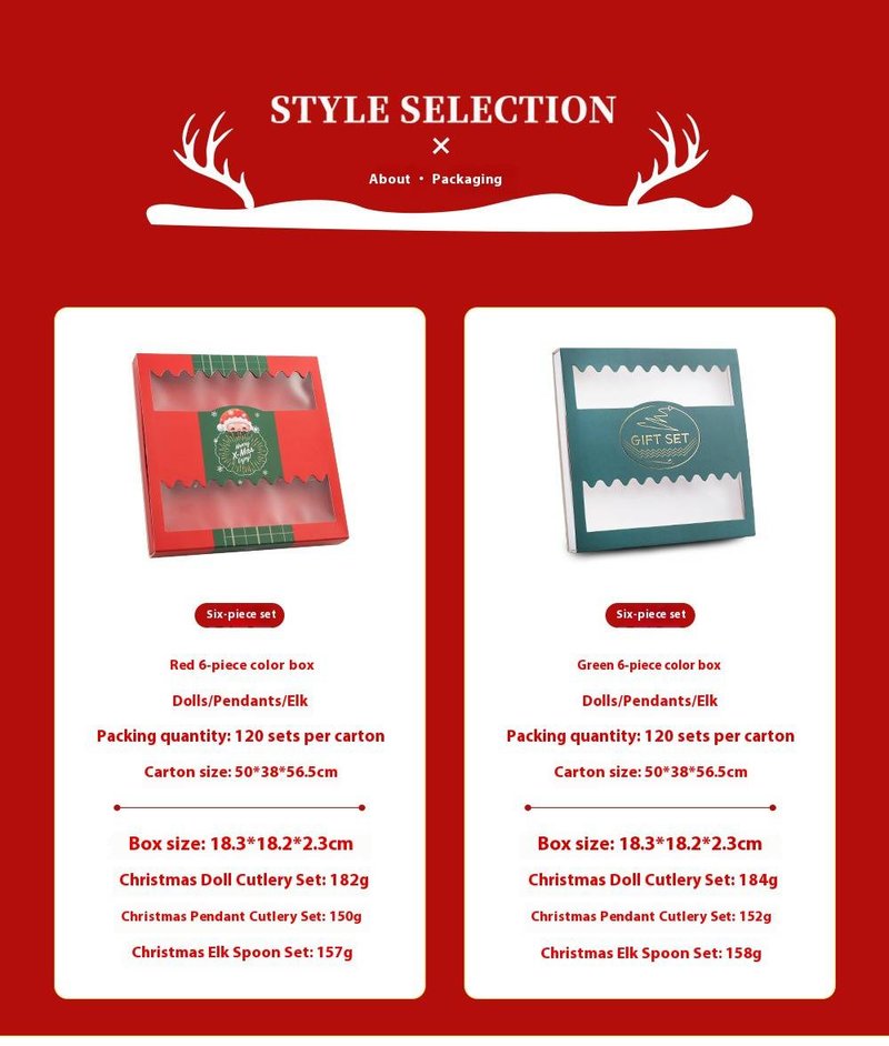 Dessertlöffel- und -gabel-Set aus Edelstahl – Elegantes, hochglanzpoliertes Besteck für Partys, Geschenke und Heimdekoration (Silber/Gold, 4/6-teilig, Geschenkbox)_voghion.com