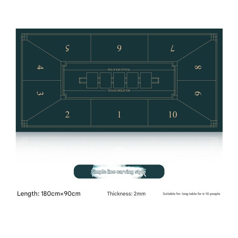 60X120,90x180 Cm Poker Mat, 6-10 Players Texas Hold'em Poker Mat Poker Topper Folding Portable Poker Table Top Layout Poker Games, Blackjack, Casino_voghion.com