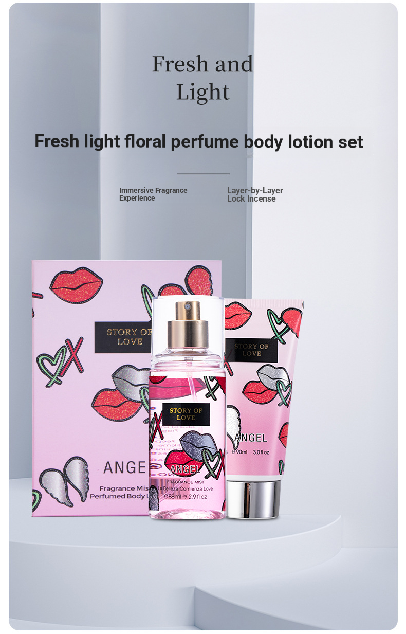 Southeast Asian Perfume Women's Set Body Lotion Two-Piece Set Long-Lasting Fragrance_voghion.com