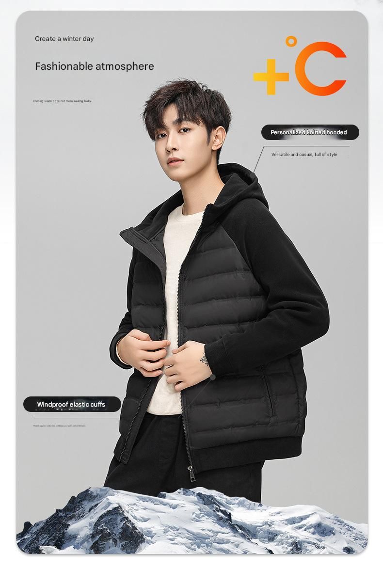 Premium Unisex Hooded Down Jacket - 90% High-Fill Power Duck/Goose Down Lightweight Insulated Jacket For All Seasons_voghion.com