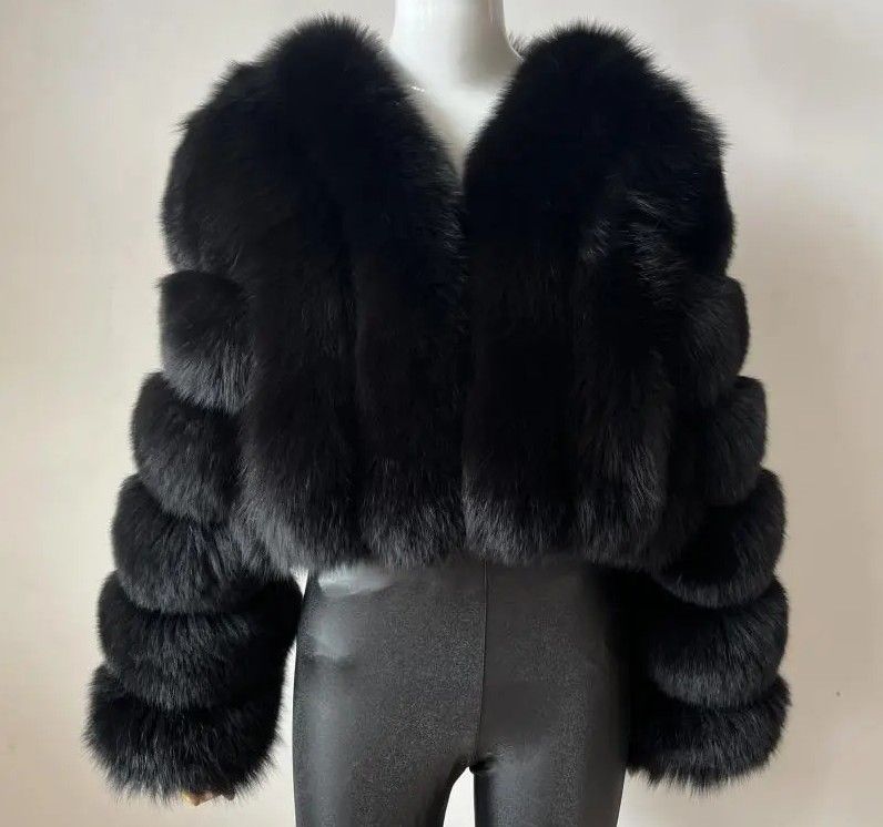 Women's Clothing Fox Fur Coat Children's Fur Coat Splicing Warm Thickened Fur Children's Winter Coat_voghion.com