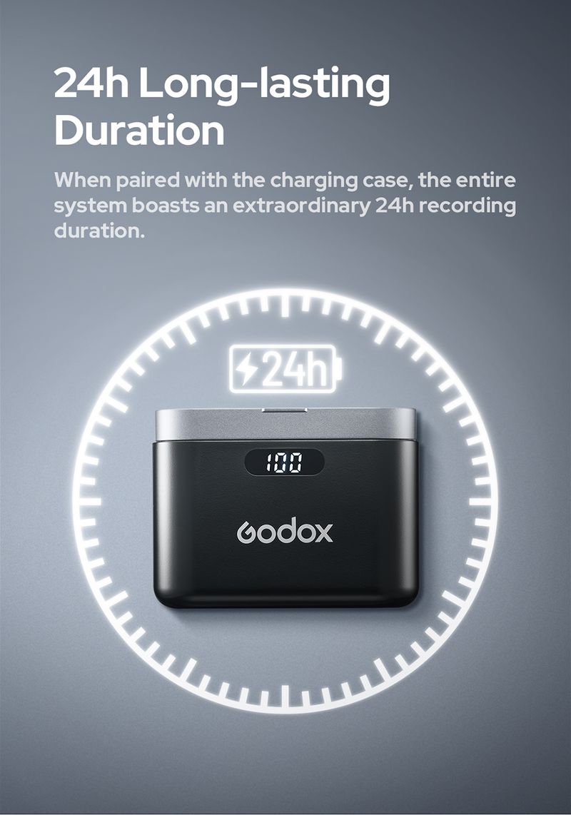 GODOX WES1 WES2 2.4GHz Wireless Microphone System Transmitter Receiver Live Broadcast Reduction Noise Mic for Camera_voghion.com