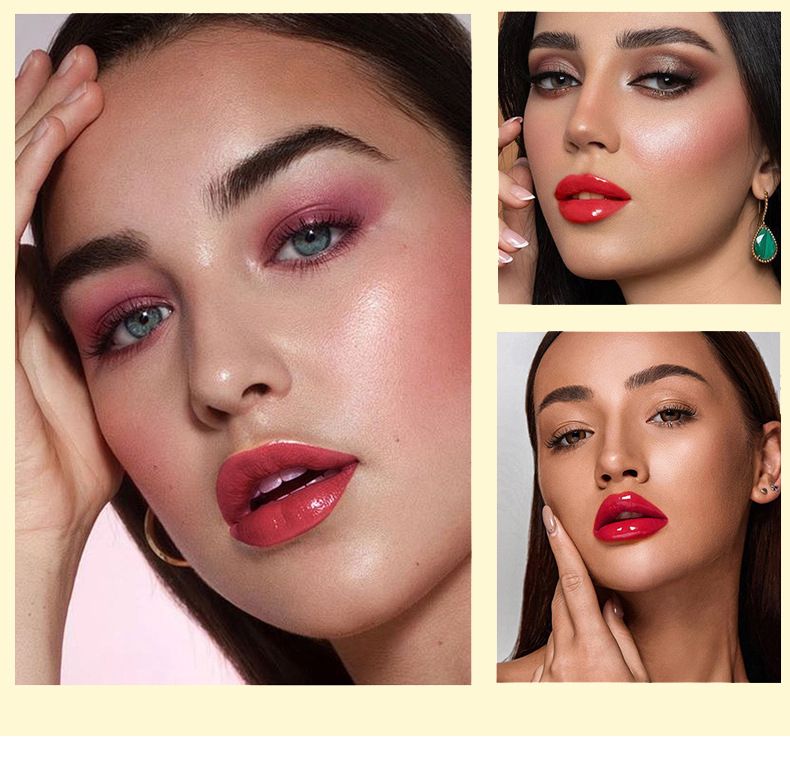 Brilho labial Penifen Batom aquarela Streamer à prova d'água Blush líquido hidratante à prova d'água Espelho à prova d'água Vidro Esmalte labial líquido_voghion.com
