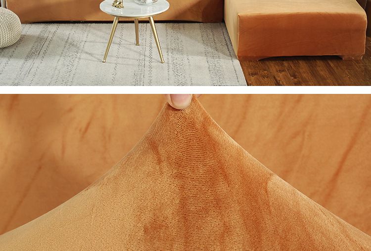 Funda de sofá de felpa de color sólido grueso y textil para el hogar, elástica, antideslizante, de alta gama, nórdica, sencilla_voghion.com