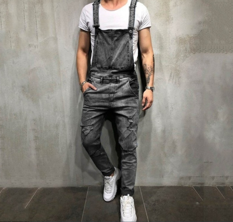 Jeans-Overalls, Hosenträger, Jeans-Strampler für Herren_voghion.com