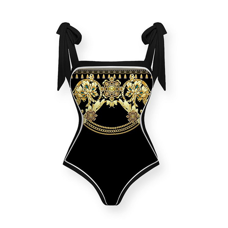 Maillot de bain une pièce noir double face pour femmes, pour vacances à la plage, de haute qualité_voghion.com