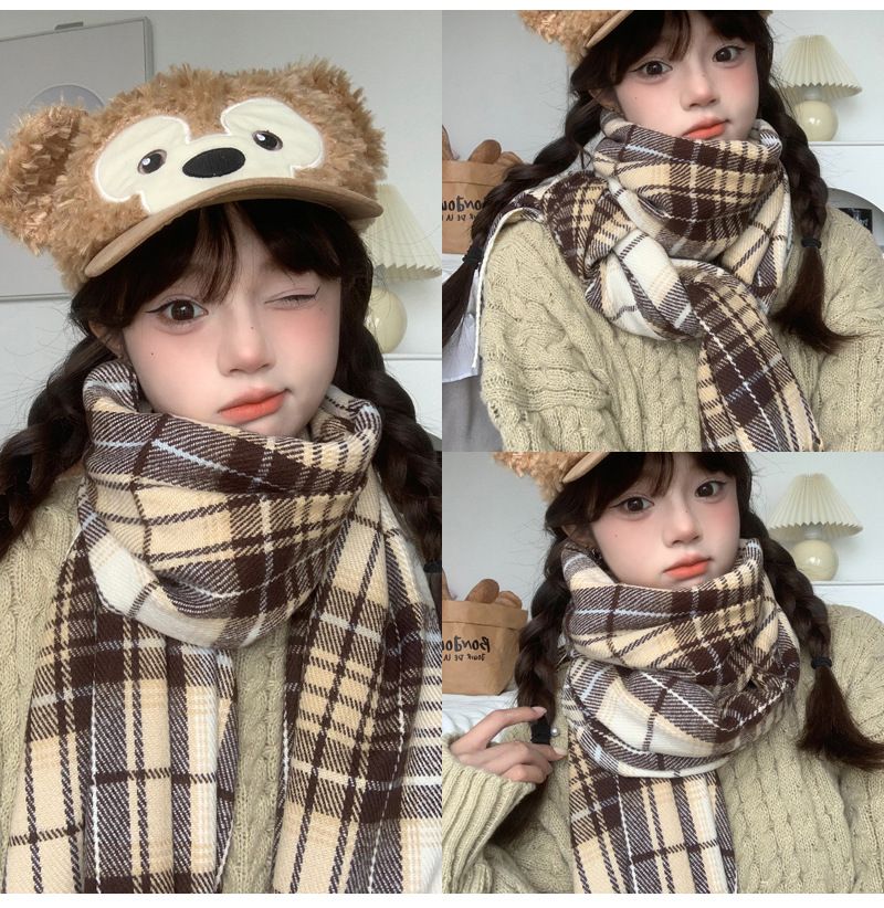 Nuova sciarpa giapponese JK Academy in stile sottomarino per le donne in inverno, versione coreana di alta qualità, versatile, coppia di studenti, sciarpa calda invernale_voghion.com