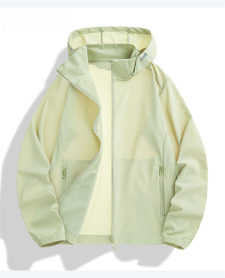 Summer Couple Ice Silk Sunscreen Clothes Cool And Breathable Versatile Jacket Men's And Women's Light And Thin Breathable Outdoor Sunscreen Clothes_voghion.com