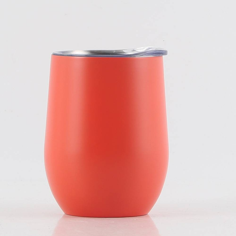 Swig Eggshell Cup Kaksikerroksinen ruostumattomasta teräksestä valmistettu eristekuppi 12 unssia punaviiniä Big Belly U -muotoinen vesikuppi tyhjiömunakuppi_voghion.com