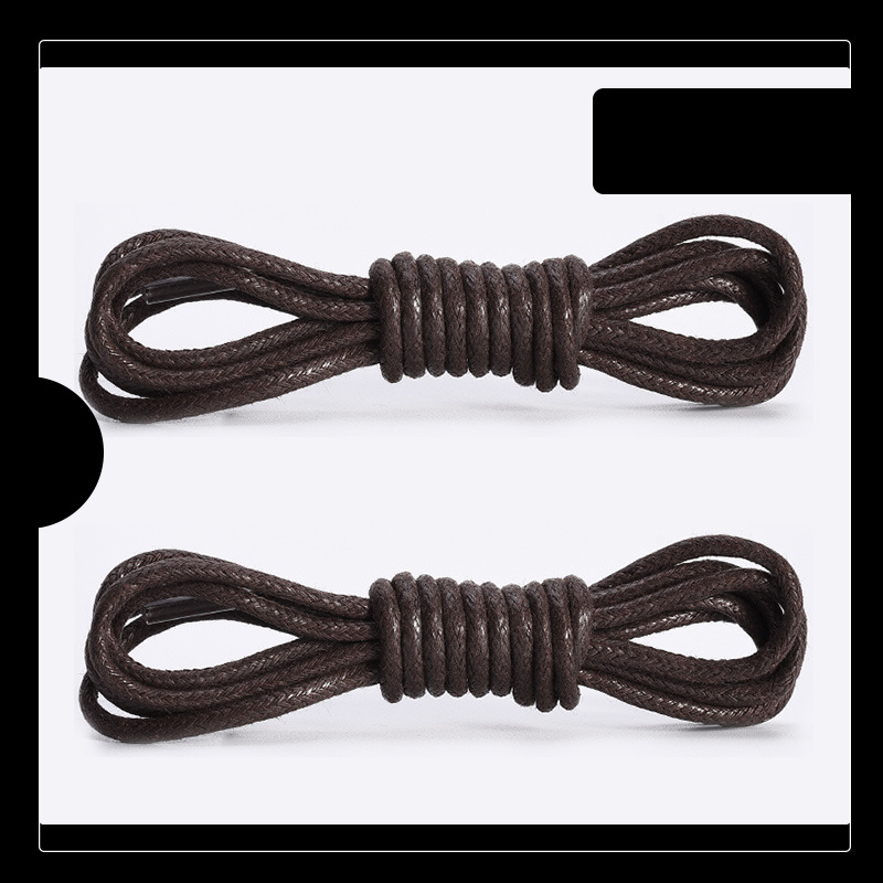 Accessori per scarpe Stivali Martin lacci per scarpe scarpe in pelle stivali marrone bianco nero corda cerata lacci per scarpe rotondi cerati corda un paio_voghion.com