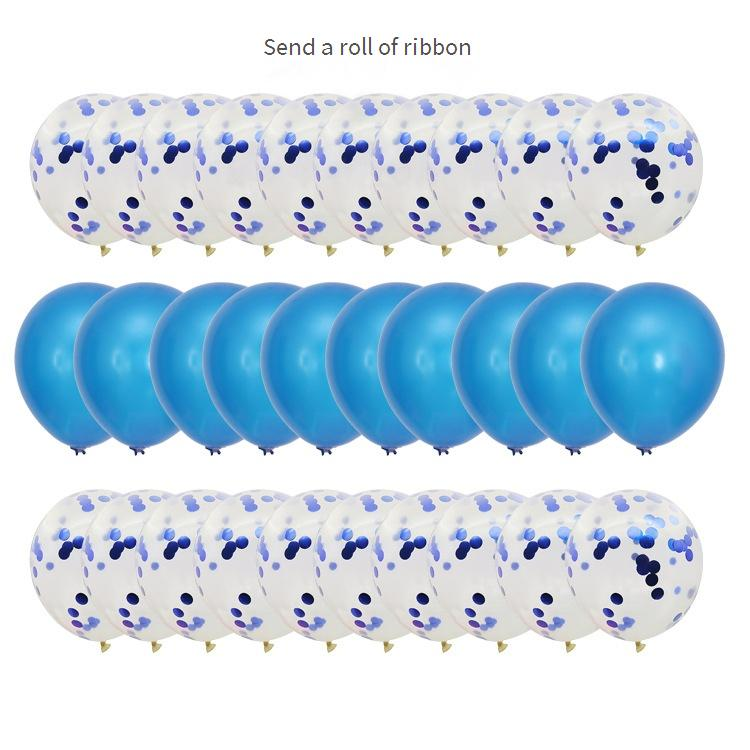 Zabavni pripomočki, rožnato zlati bleščičasti konfeti baloni, kombinacija kompleta, dekoracija za rojstni dan, poročni aranžma, 12-palčni 2,8g lateks balon_voghion.com