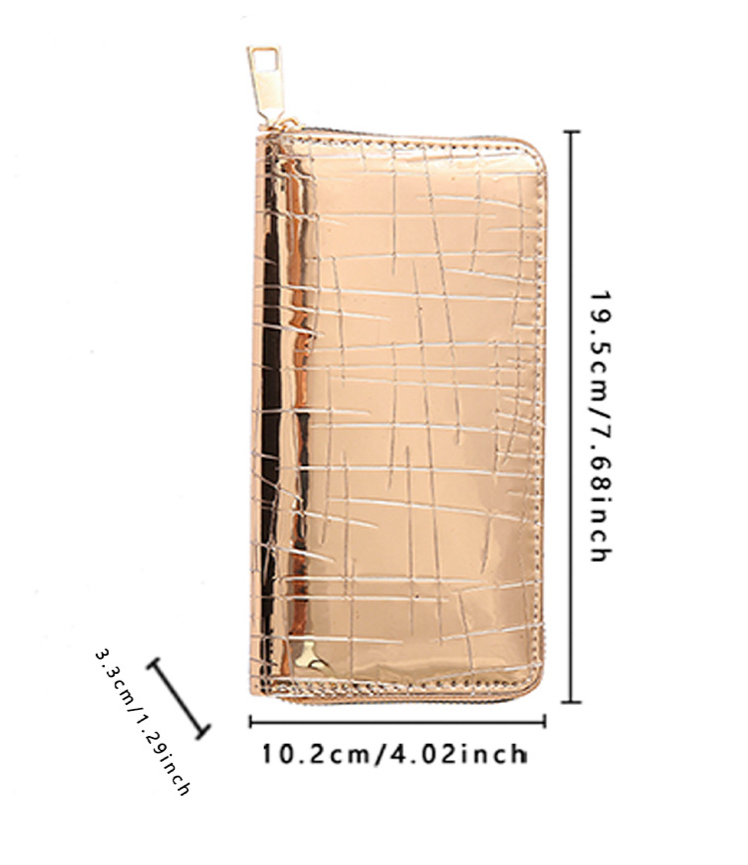 New Stone Pattern Sequins European And American Wallet Long Card Holder Wallet Clutch Bag Multi Card Slot Ladies Coin Purse_voghion.com