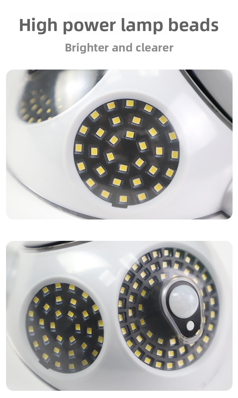 Zonne-buitenwandlamp met bewegingssensor - Waterdichte LED-tuinverlichting, magnetische bevestiging en draadloze installatie (automatisch aan/uit, batterij IP65)_voghion.com