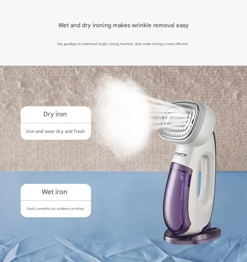 AgileLife Handheld Kledingstomer, Groot Stoomstrijkijzer voor Huishoudelijk Gebruik, Strijkmachine in Europese Stijl, Twee-in-één Stoomstrijkijzer_voghion.com