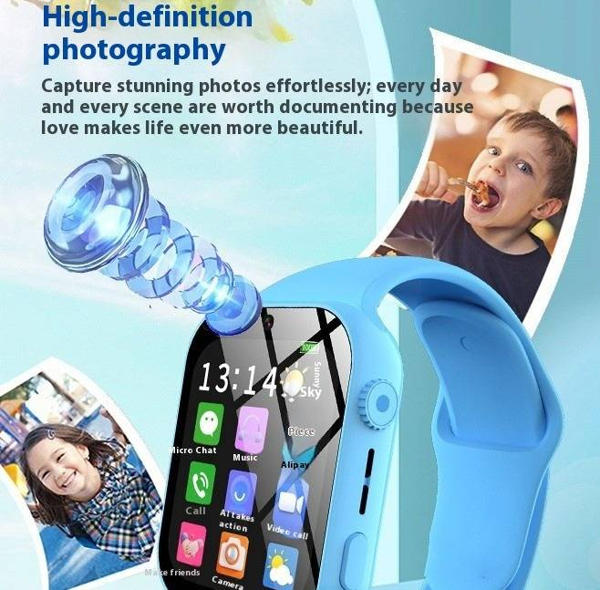 5G Kids Smart Watch With GPS Tracking, Video Call, Camera & SIM Card Support - Waterproof, Long Battery Life, Touch Screen For Boys & Girls_voghion.com