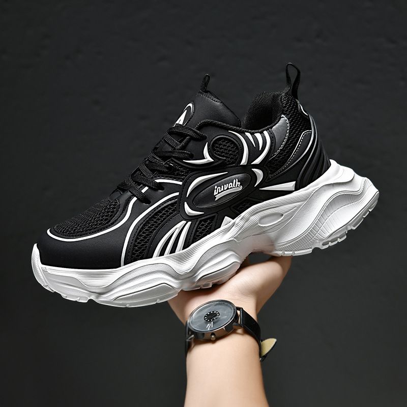 Liquidazione magazzino, grandi sconti, alta qualità, scarpe da uomo e da donna in mesh con suola spessa che aumenta l'altezza, traspiranti, antiscivolo, tinta unita, casual, alla moda, versatili, semplici, per papà_voghion.com