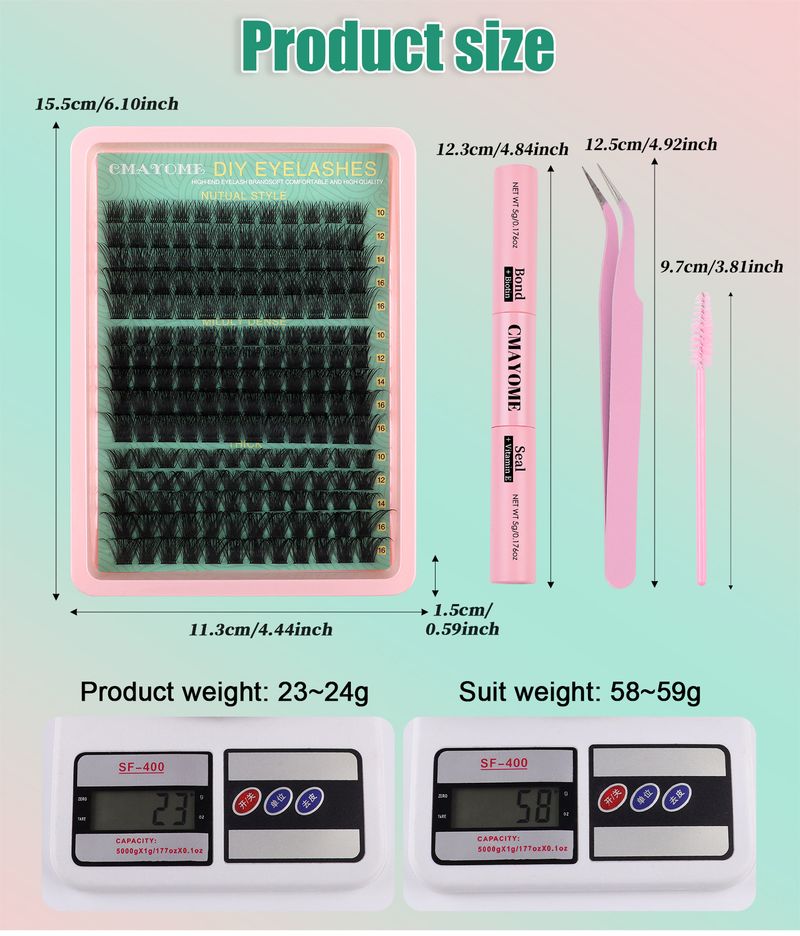 DIY Single Tuft Of Loose False Eyelashes, Naturally Thick And Mixed With Segmented 10-16mm Eyelashes_voghion.com