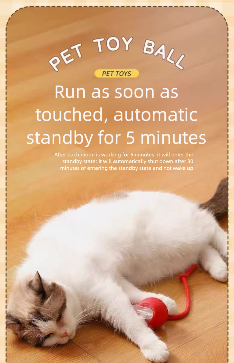 Self-Entertaining Pet Automatic Intelligent Obstacle Avoidance Gravity Rolling Ball Yo-Yo Teasing Dog Cat Toy_voghion.com