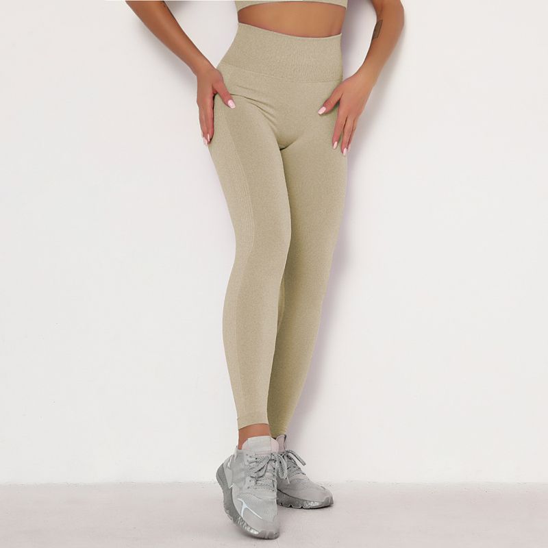 Women's Smiley Pants Seamless Knit Flares_voghion.com