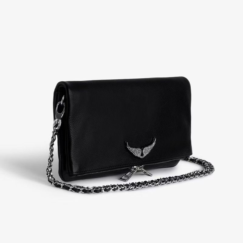 Borsa a tracolla in PU nera, nuova moda 2025, design di lusso, casual, da donna_voghion.com