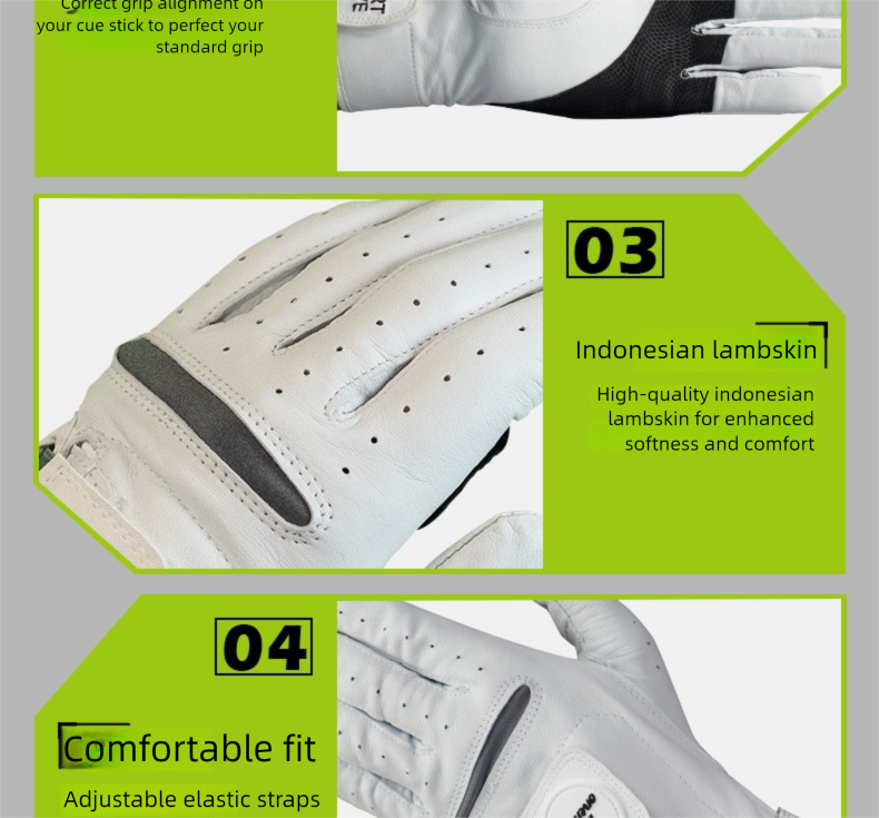 Practice Correction Smart Indonesian Lambskin Swing Tool Grip Gloves Men Golf Supplies_voghion.com