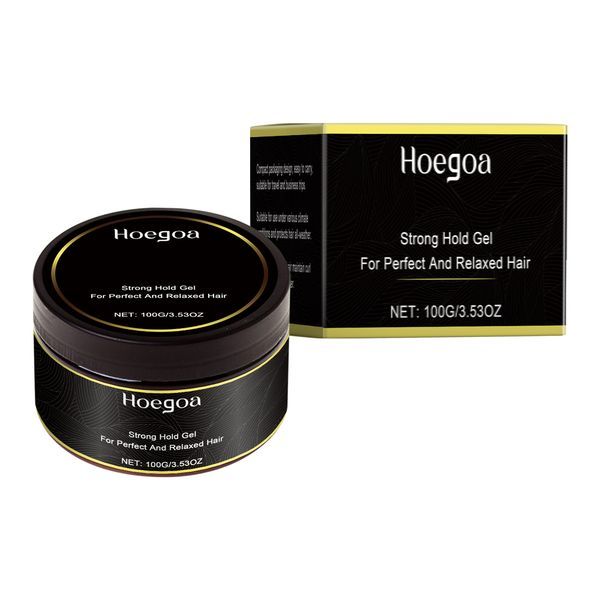 Hoegoa Hair Styling Gel, Moisturizing And Curing Natural Refreshing Styling Gel For Lazy Hair Types With Curly Hair_voghion.com