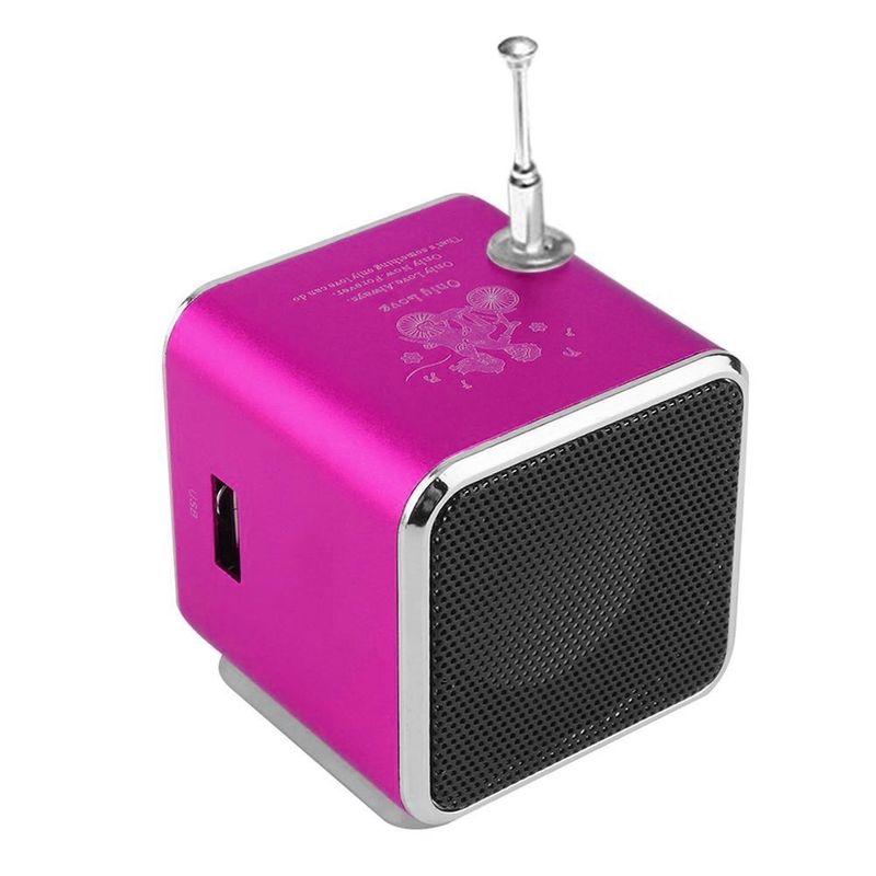 Upgraded Subwoofer Speaker Mini LED MP3 Player FM Stereo Portable Radio for PC Notebook TD-V26 with Bluetooth-compatible_voghion.com